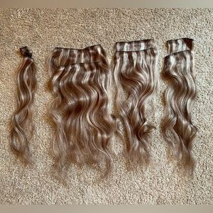 Luxy Hair 20” Classic Ash Brown Highlights Clip-ins (160g)